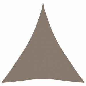 Stínící plachta trojúhelníková 4x4x4 m oxfordská látka Dekorhome Šedohnědá taupe,Stínící plachta trojúhelníková 4x4x4 m oxfordská látka Dekorhome Šedo