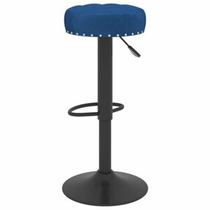 Barová židle samet / kov Dekorhome Modrá,Barová židle samet / kov Dekorhome Modrá