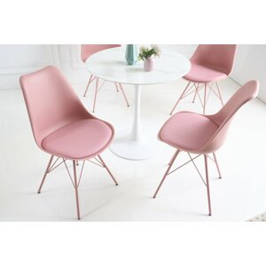 Jídelní židle 4 ks IKAROS Dekorhome Růžová,Jídelní židle 4 ks IKAROS Dekorhome Růžová