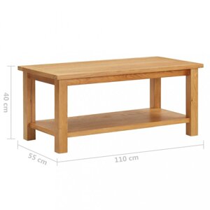 Konferenční stolek masivní dubové dřevo Dekorhome 110x55x40 cm,Konferenční stolek masivní dubové dřevo Dekorhome 110x55x40 cm