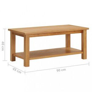 Konferenční stolek masivní dubové dřevo Dekorhome 90x45x40 cm,Konferenční stolek masivní dubové dřevo Dekorhome 90x45x40 cm
