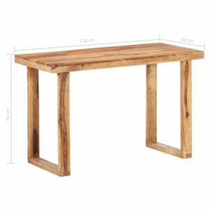 Jídelní stůl masivní dřevo Dekorhome 118x60x76 cm,Jídelní stůl masivní dřevo Dekorhome 118x60x76 cm