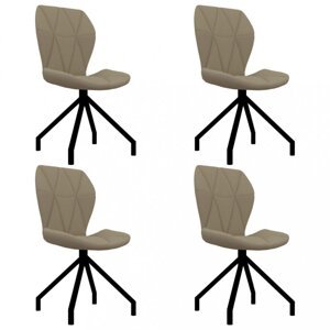 Jídelní židle 4 ks umělá kůže Dekorhome Cappuccino,Jídelní židle 4 ks umělá kůže Dekorhome Cappuccino