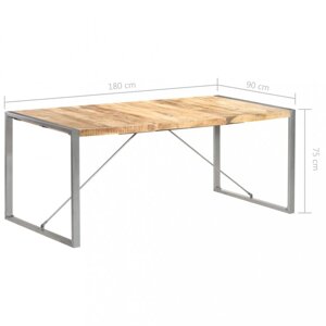 Jídelní stůl hnědá / šedá Dekorhome 180x90x75 cm,Jídelní stůl hnědá / šedá Dekorhome 180x90x75 cm