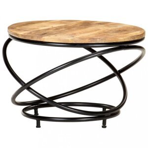 Konferenční stolek hnědá / černá Dekorhome Mangovníkové dřevo,Konferenční stolek hnědá / černá Dekorhome Mangovníkové dřevo