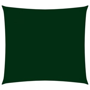 Stínící plachta čtvercová 4 x 4 m oxfordská látka Dekorhome Tmavě zelená,Stínící plachta čtvercová 4 x 4 m oxfordská látka Dekorhome Tmavě zelená