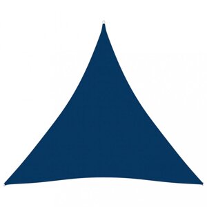 Stínící plachta trojúhelníková 4 x 5 x 5 m oxfordská látka Dekorhome Modrá,Stínící plachta trojúhelníková 4 x 5 x 5 m oxfordská látka Dekorhome Modrá