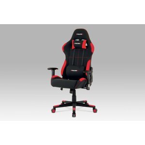 Kancelářská židle KA-F02 látka / plast Červená,Kancelářská židle KA-F02 látka / plast Červená