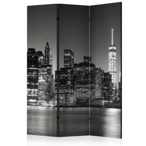 Paraván New York Nights Dekorhome 135x172 cm (3-dílný),Paraván New York Nights Dekorhome 135x172 cm (3-dílný)