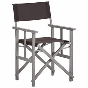 Režisérská židle akáciové dřevo Dekorhome Černá,Režisérská židle akáciové dřevo Dekorhome Černá
