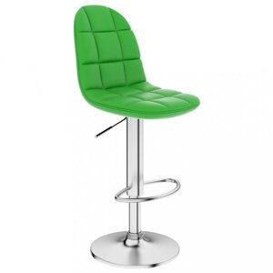 Barová židle umělá kůže / chrom Dekorhome Zelená,Barová židle umělá kůže / chrom Dekorhome Zelená