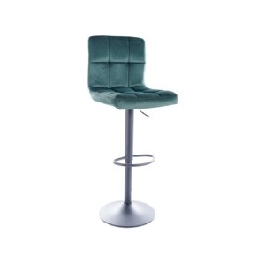 Barová židle C105 VELVET Zelená,Barová židle C105 VELVET Zelená