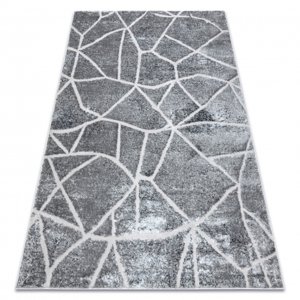 Moderní koberec MEFE 2783 Mramor - Strukturální, dvě vrstvy rouna, tmavo-šedý (Velikost: 120x170 cm)