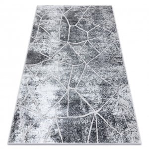 Moderní MEFE koberec  2783 Mramor - Strukturální, dvě úrovně rouna šedá (Velikost: 120x170 cm)