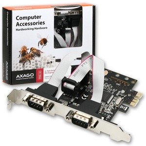 Řadič AXAGON PCEA-S2 PCI-Express, 2x sériový port + LP
