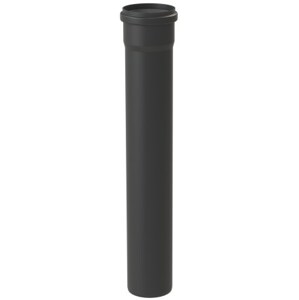 ALMEVA STARR trubka 80mm, 2m, s hrdlem, PPH, černá
