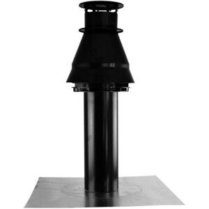 REGULUS A5023169 komínek 80mm, s krycí deskou, černá