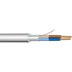 Silový kabel JYTY-O 2x1, 250V, 100m, měděné jádro, šedá
