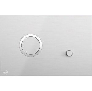 ALCA FLAT STING-INOX ovládací tlačítko pro dvě splachování, Anti-fingerprint, ušlechtilá ocel, polomatný/lesklý nerez
