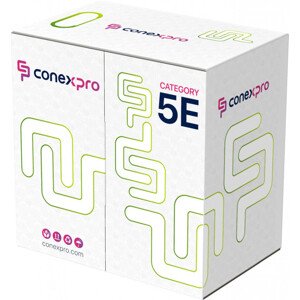 Kabel Conexpro UTP kabel ekonomy, CAT5e, PVC, 24AWG, 305m, šedý