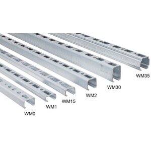 WALRAVEN BIS RAPID RAIL WM1 montážní lišta 30x15x2mm, 2m, ocel