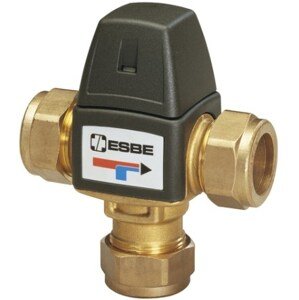 ESBE VTA323 ventil CPF22mm, 20-43°C termostatický, směšovací, svěrné kroužky, mosaz