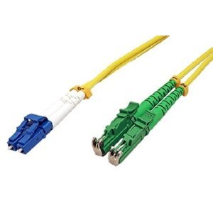 Patch kabel optický duplex LC/UPC-E2000/APC 09/125 1m SM, LSOH