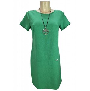 Dámské šaty Seven ZORA - len, braz. zelená vel. 38