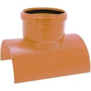 MIDAS AIRFIT PVC-U nalepovací sedlo 90°, DN 160/110, pro KG, oranžová