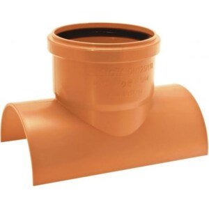 MIDAS AIRFIT PVC-U nalepovací sedlo 90°, DN125/110, pro KG, oranžová