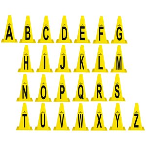 Plastové kužely inSPORTline Alphabet 23 cm