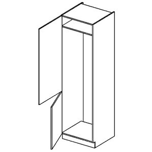 DL60L skříňka na vestavnou lednici NORA hruška