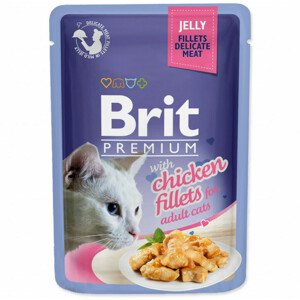 Kapsička Brit Premium Cat Delicate kuře, filety v želé 85g