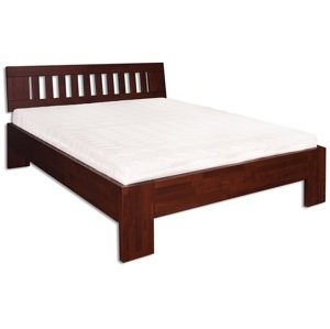 Dřevěná postel 120x200 buk LK193 (Barva dřeva: Ořech)