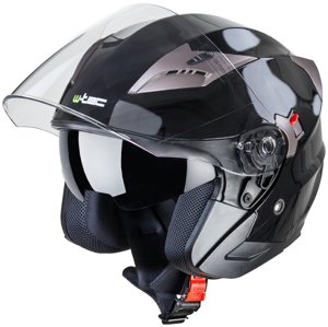 Moto přilba W-TEC YM-627 (Velikost: S (55-56), Barva: Pure Matt Black)