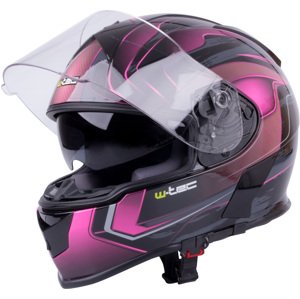 Moto přilba W-TEC V126 (Velikost: S (55-56), Barva: Fuchsia)