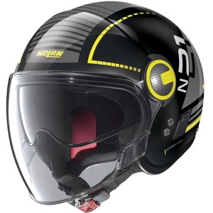Moto helma Nolan N21 Visor Runabout (Velikost: S (56), Barva: Metal Black-Yellow)