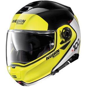 Moto helma Nolan N100-5 Plus Distinctive N-Com P/J (Velikost: XL (61-62), Barva: Flat Black)