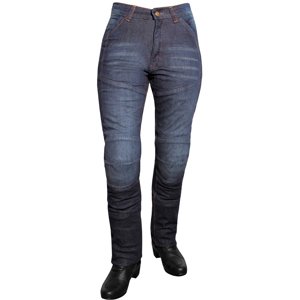 Dámské jeansové moto kalhoty ROLEFF Aramid Lady (Velikost: 26/XS, Barva: modrá)
