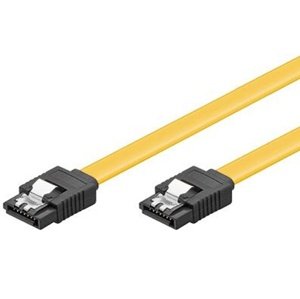 Kabel k HDD PremiumCord 0,3m SATA 3.0 datový kabel 1.5GBs / 3GBs / 6GBs, kov.západka
