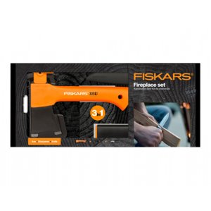 Set na oheň FISKARS sekera X5 + nůž + ostřič 1057913