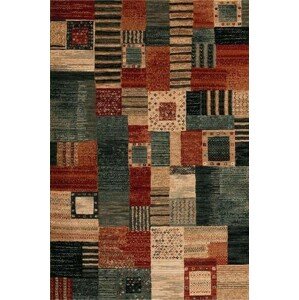 Moderní vlněný koberec Osta Kashqai 4329/400, zelený Osta (Varianta: 160 x 240)