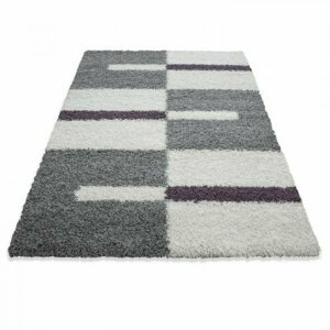 Kusový koberec Gala shaggy 2505 lila (Varianta: 100 x 200 cm)