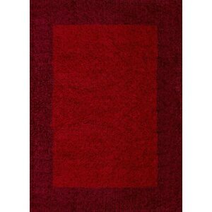 Kusový koberec Life Shaggy 1503 red (Varianta: 60 x 110 cm)