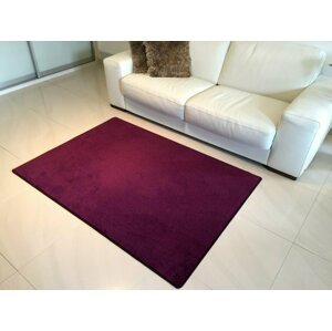 Kusový fialový koberec Eton (Varianta: 57 x 120 cm)