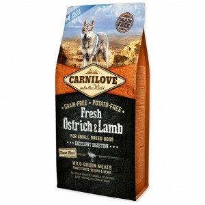 Krmivo Carnilove Dog Small Breed Fresh Ostrich & Lamb 6kg