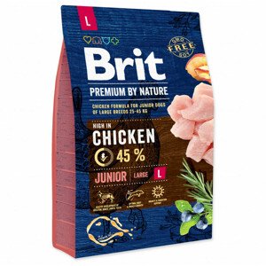 Krmivo Brit Premium by Nature Junior L 3kg