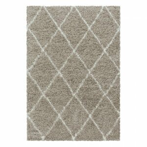 Kusový koberec Alvor shaggy 3401 beige (Varianta: 140 x 200 cm)