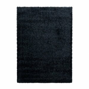 Kusový koberec Brilliant shaggy 4200 black (Varianta: 140 x 200 cm)