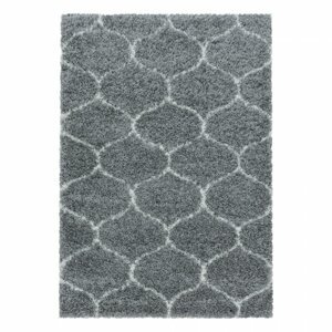Kusový koberec Salsa shaggy 3201 grey (Varianta: Kruh průměr 160 cm)
